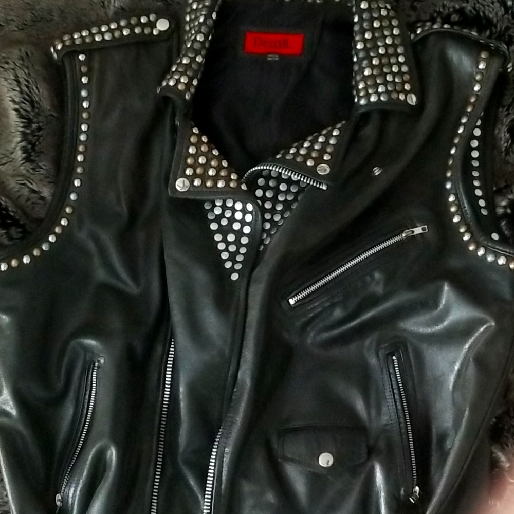 Leather Studded Vest
